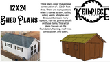 12x24 Shed Build Plans