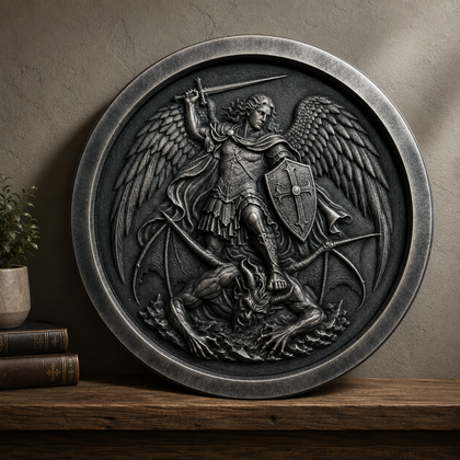 Saint Michael Carving