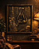 Belleau Wood 3D Bronze Carving Marine Corps Wall Art