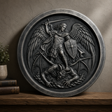 Saint Michael Wall Plaque | 22" Handcrafted Christian Wall Art
