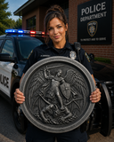 Saint Michael Wall Plaque | 22" Handcrafted Christian Wall Art