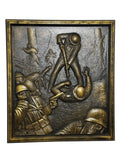 Belleau Wood 3D Bronze Carving Marine Corps Wall Art