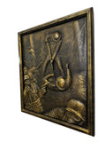 Belleau Wood 3D Bronze Carving Marine Corps Wall Art