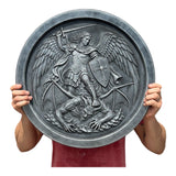 Saint Michael Wall Plaque | 22" Handcrafted Christian Wall Art